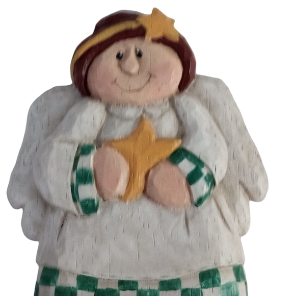 Angel w Star Stocking Hanger Holder Eddie Walker Midwest Cannon Falls Cast Iron - Picture 4 of 8